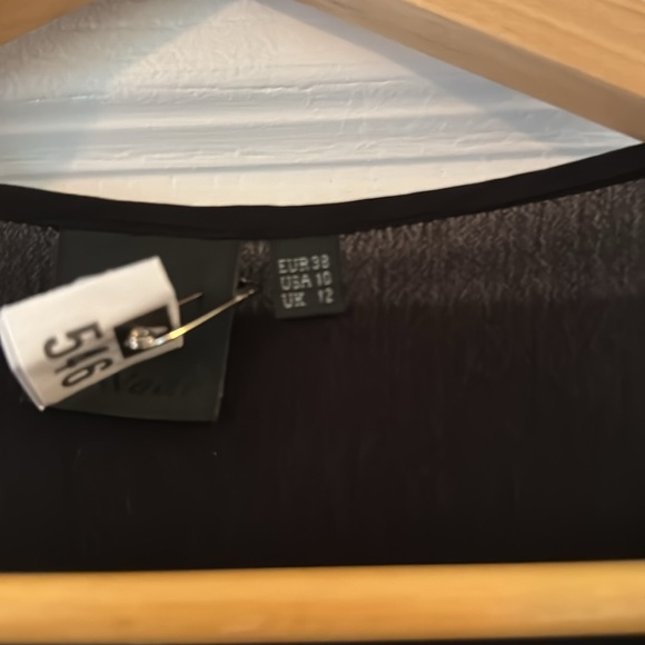 Black pleated long sleeve blouse - Picture 2 of 2